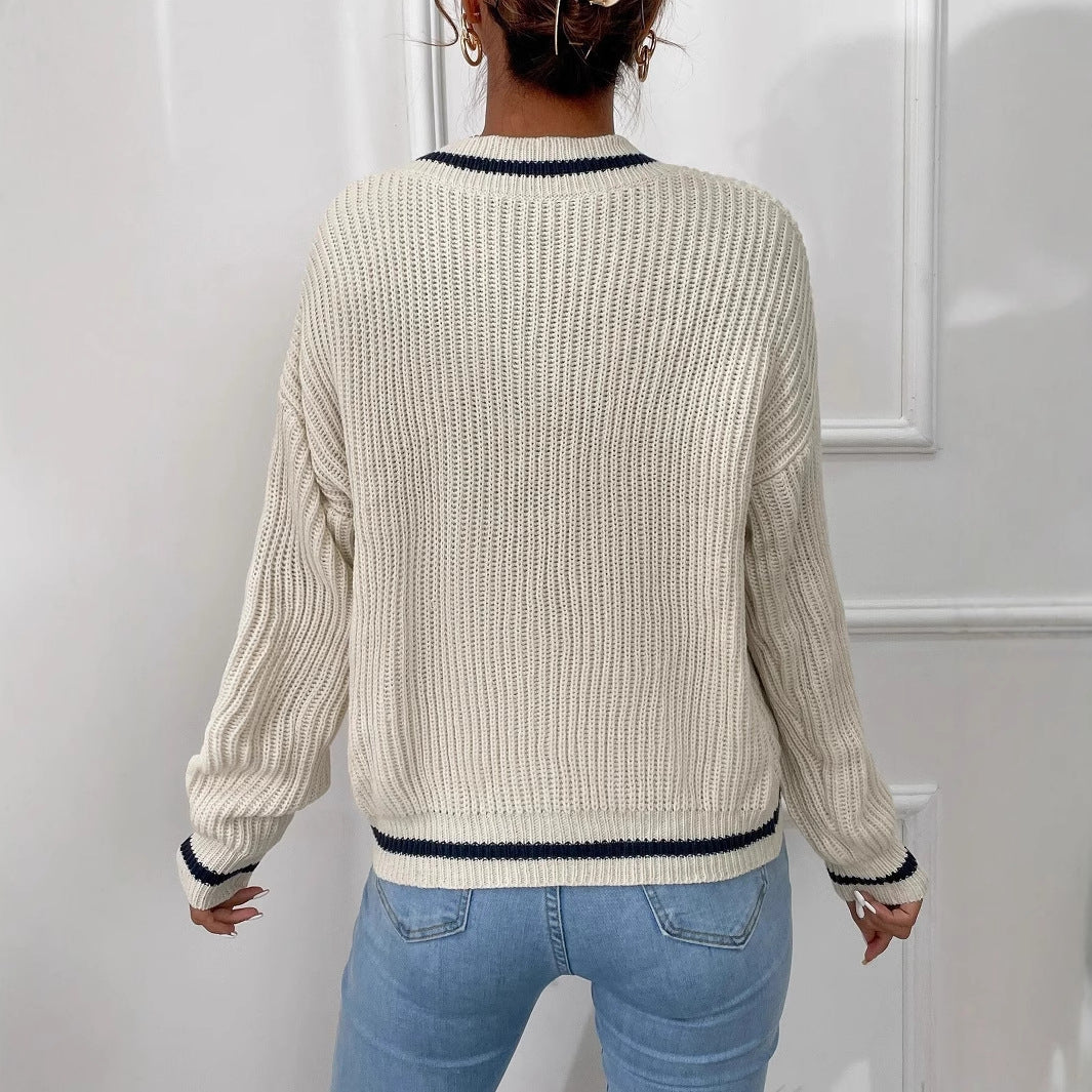 Autumn New Casual Loose Knitted Top